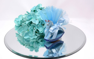 Cavalluccio in ceramica decorato a mano e tulle - Collezione Ceramiche di Vietri - €7.00